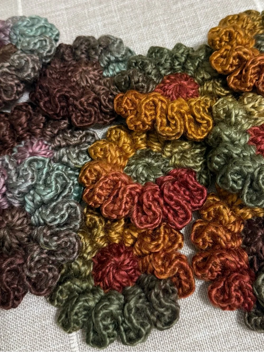 Handmade crochet flower